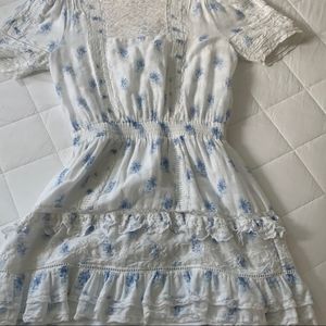 Loveshackfancy blue floral dress S
